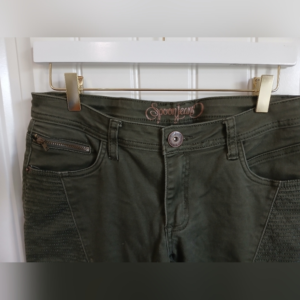 Spoon Jeans Men's Olive Chinos - Picture 4 of 6